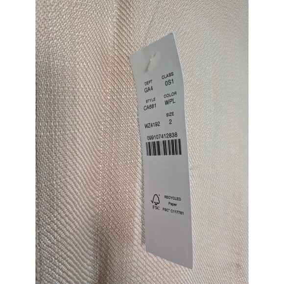 J. Crew Fringe Trim Dress Glossy Twill Cream Gold Womens 2 Midi Sheath Flare - Picture 13 of 16